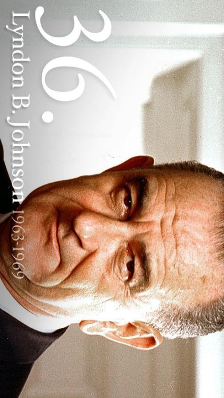 Free printable President Lyndon B. Johnson picture