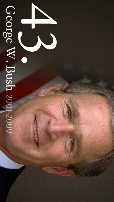Free printable President George W. Bush picture