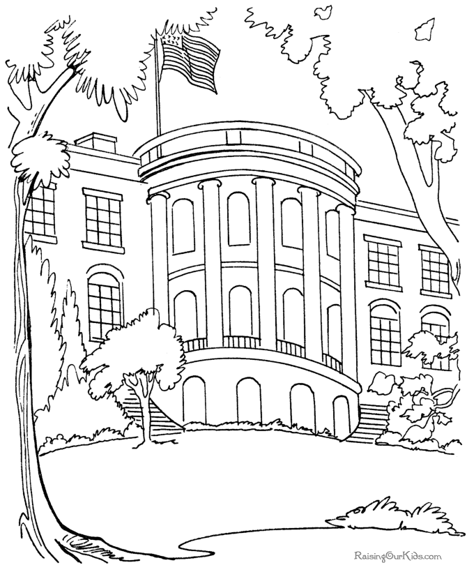 Free printable President Barack Obama facts and coloring picture