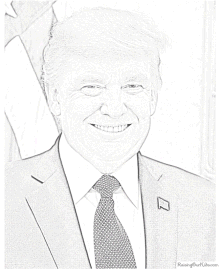 Donald Trump coloring pages