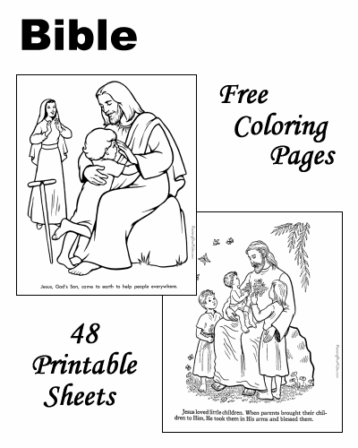 Bible coloring sheets!