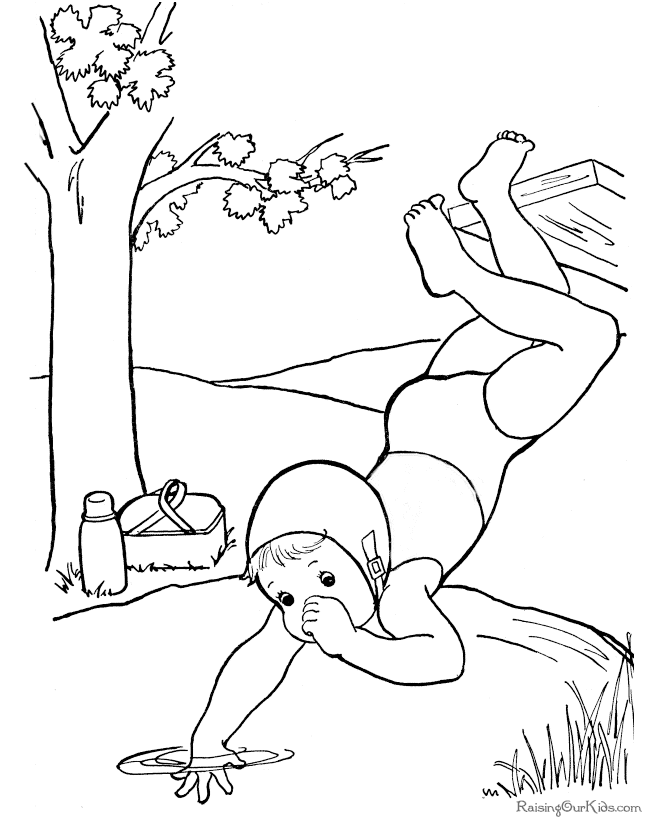 Free coloring pages of kids