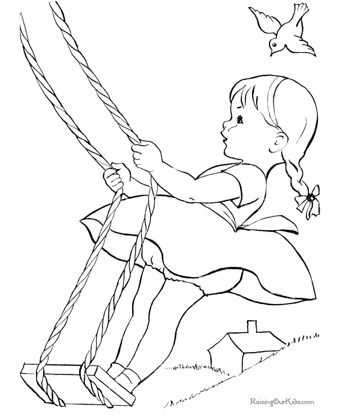 Free coloring page of kid
