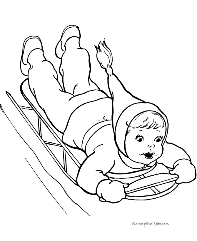 Fun coloring pages of kid