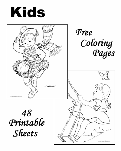 Kids color pages!