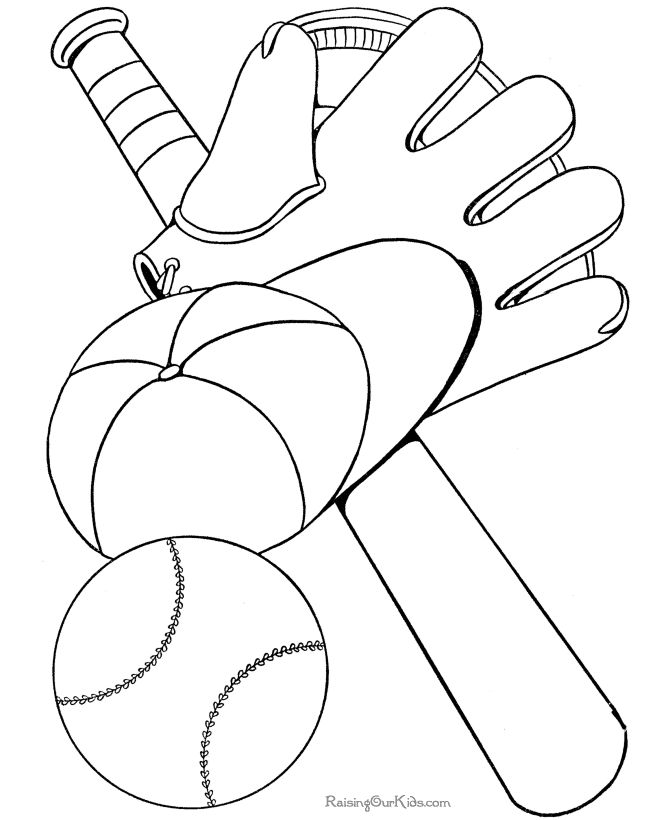 Baseball Coloring pages