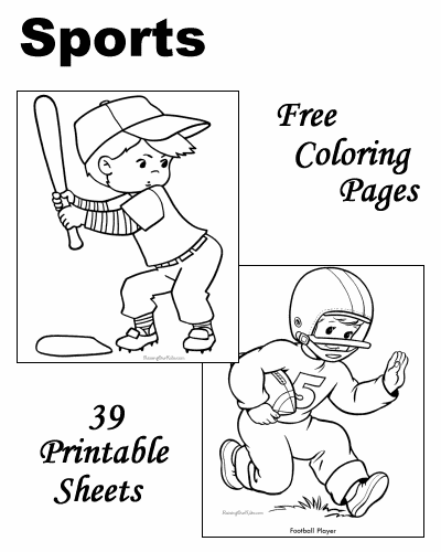 Sports to color!