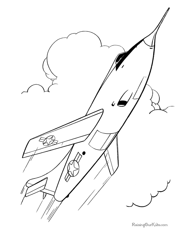 Jet picture to color