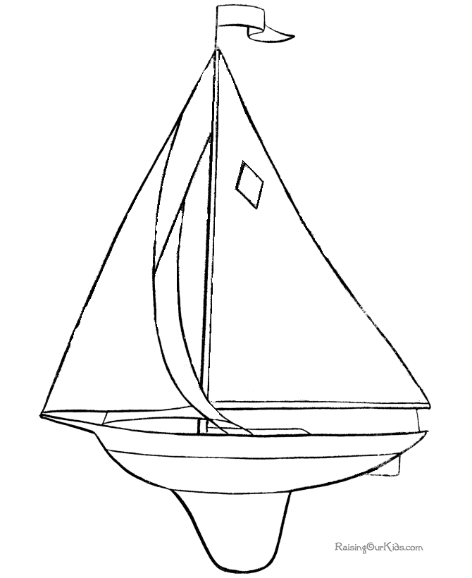 Free printable sailboat coloring pages