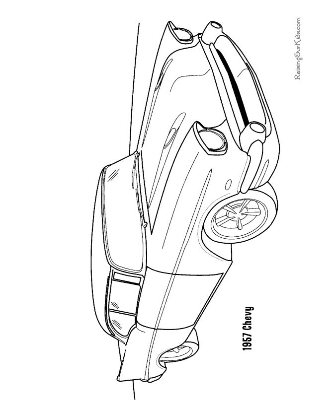 Free printable Chevy car coloring picture