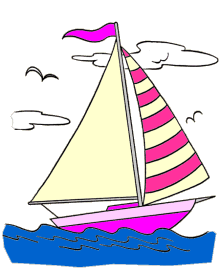 Boat coloring pages, sheets, pictures