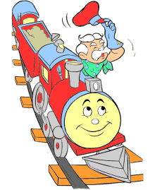 Train coloring pages, sheets, pictures