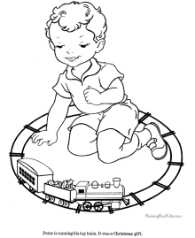 Train coloring pages