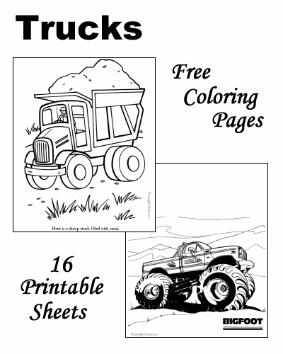 Truck coloring pages!