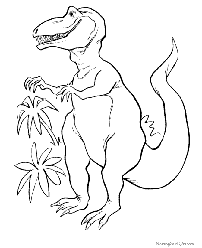 dinosaur coloring page to print and color