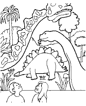 Coloring pages of dinosaur