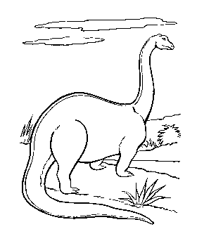 coloring page of dinosaur