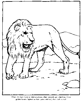 zoo lion coloring pages