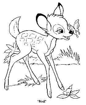 coloring pages of Bambi