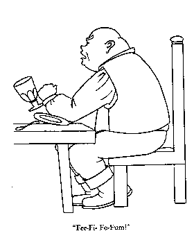 coloring pages of Jack and the Beanstalk