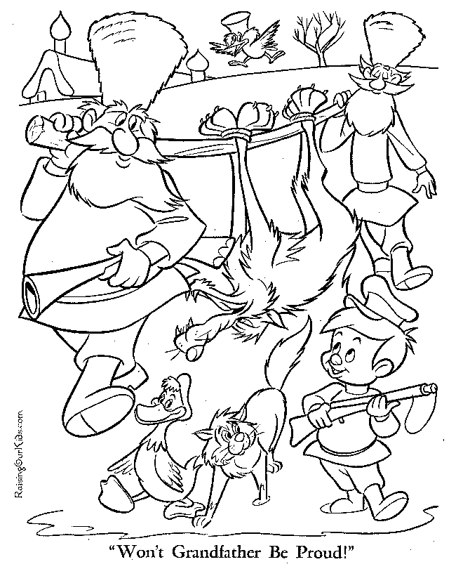 Peter and the Wolf to print and color