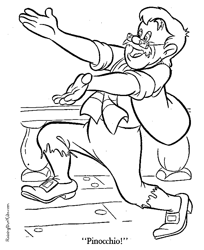 Gepetto coloring page