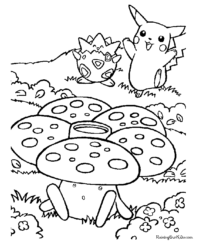 Pokemon coloring page to print