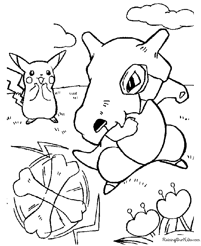 Free printable Pokemon coloring sheet