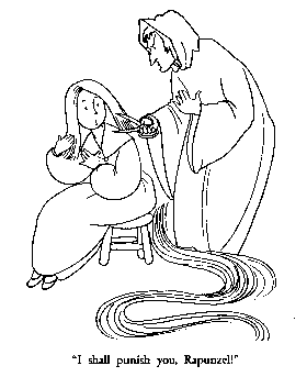 coloring pages of Rapunzel