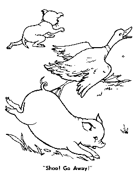 Little Red Hen coloring page