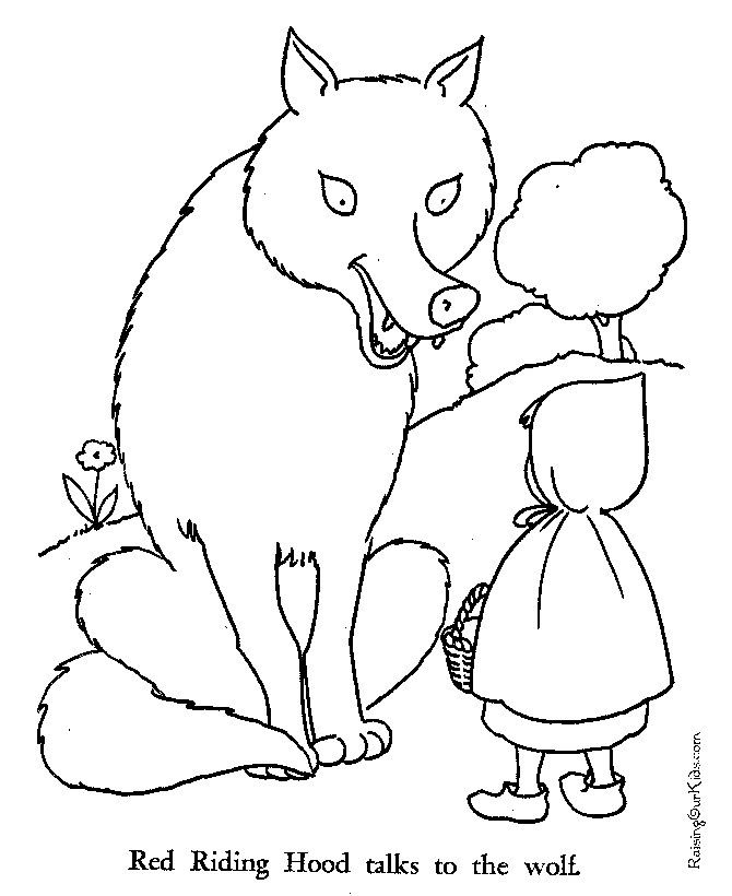 Little Red Riding Hood coloring page