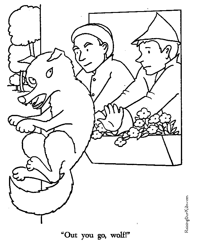 Red Riding Hood coloring page
