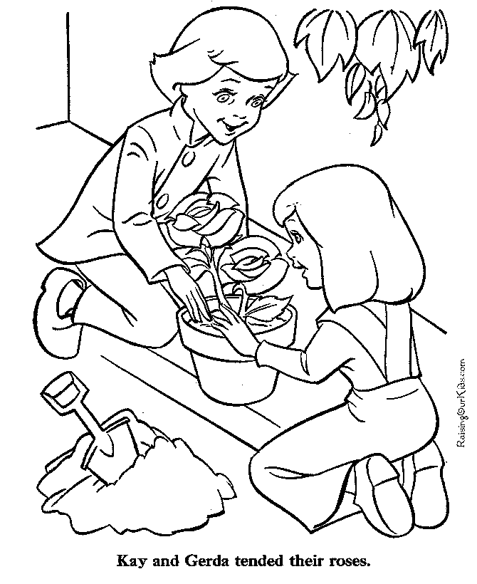 Snow Queen Coloring Page to print