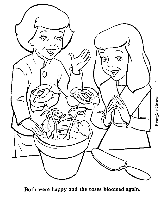 Fairy tale Snow Queen coloring page