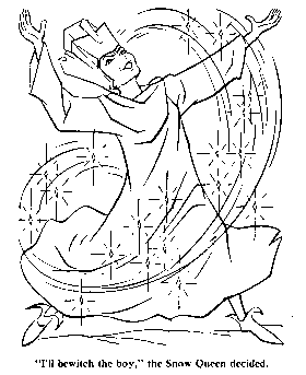coloring pages of Snow Queen