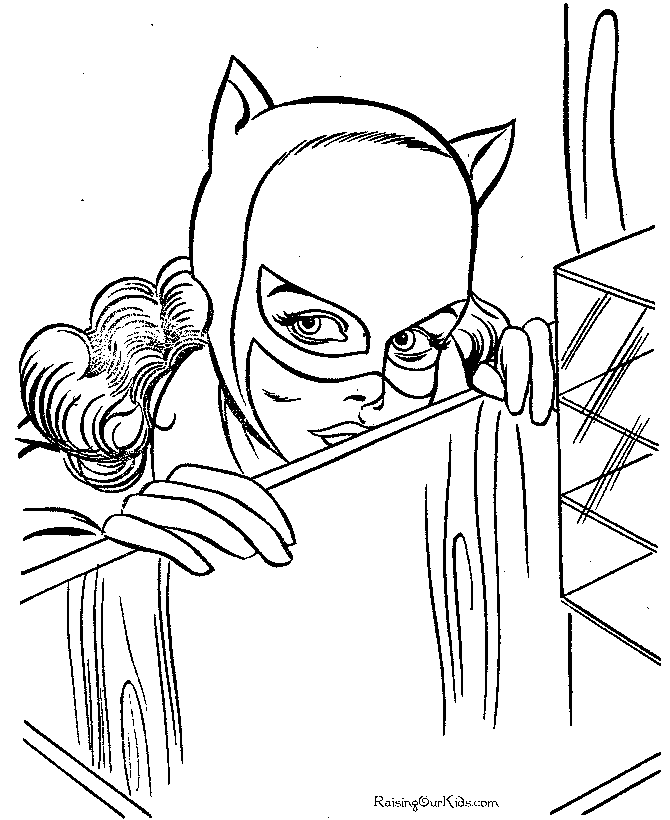 Print this Super Hero coloring page