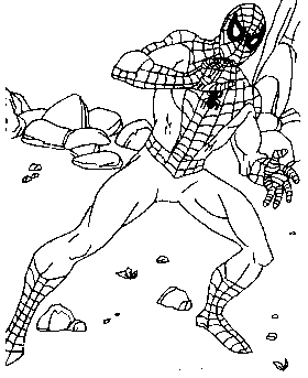 Super Hero coloring page