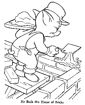 Three Little Pigs coloring pages