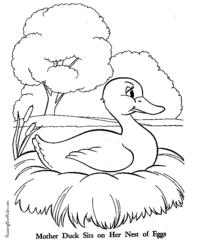 Ugly Duckling coloring page