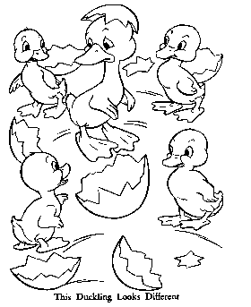 coloring pages of Ugly Duckling