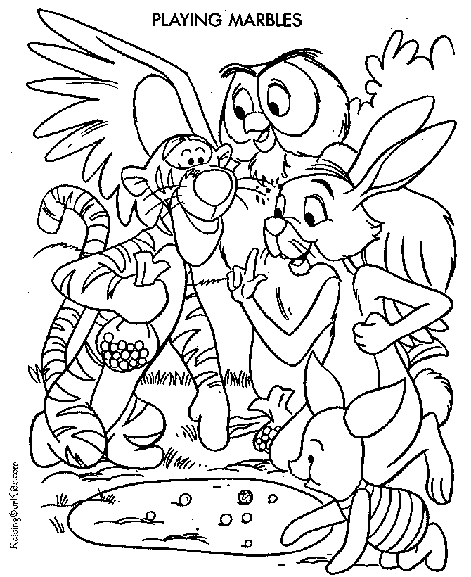 Free printable Winnie the Pooh coloring page