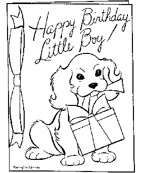 Coloring pages of birthday