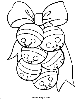 coloring pages Christmas bells