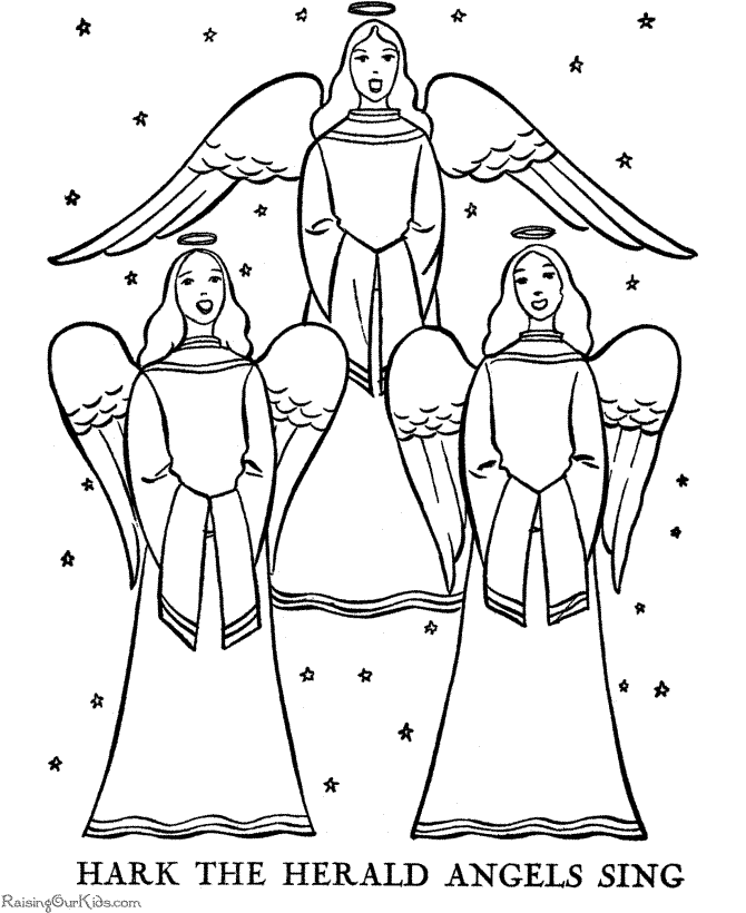 Christian Christmas coloring pages