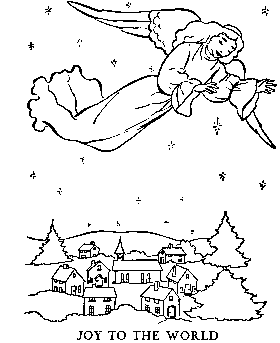 Christian Christmas coloring page