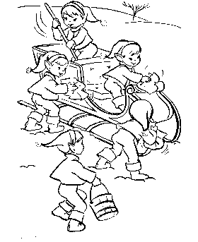 Christmas Elves coloring page