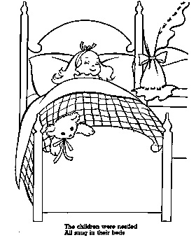 Christmas Eve coloring page