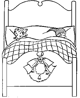 coloring page of Christmas Eve