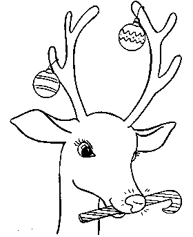 coloring page of Reindeer