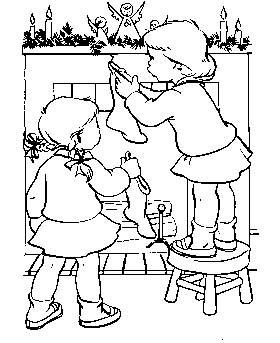 coloring pages Christmas Stockings
